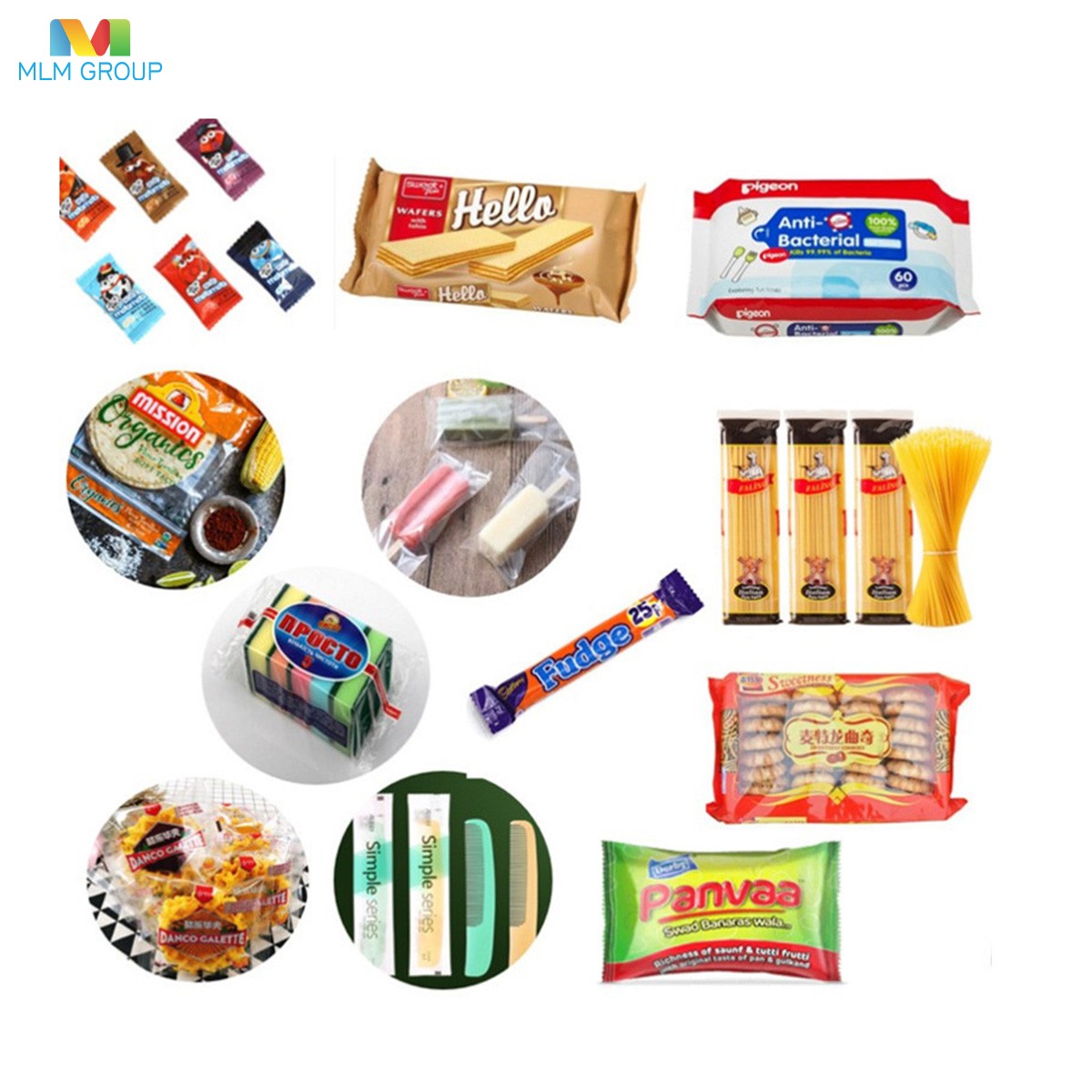 Línea de apilado y envasado automático