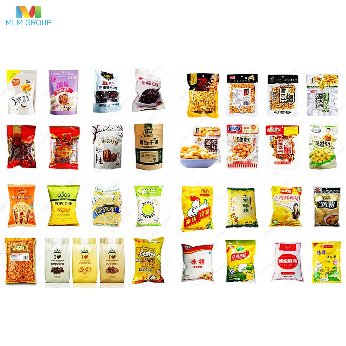 Máquina envasadora con alimentación de bolsas