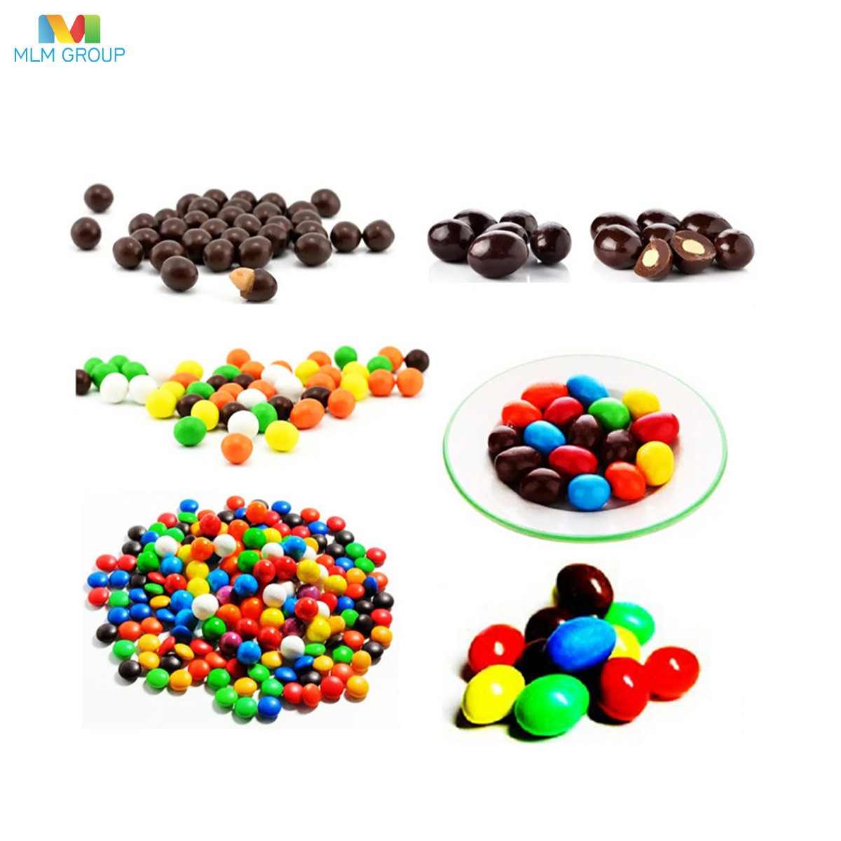 Línea de producción de recubrimiento y pulido de chocolate