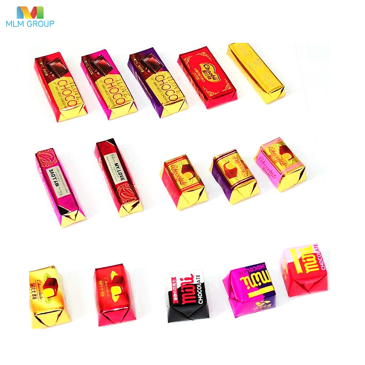 Máquina envasadora de chocolate plegable