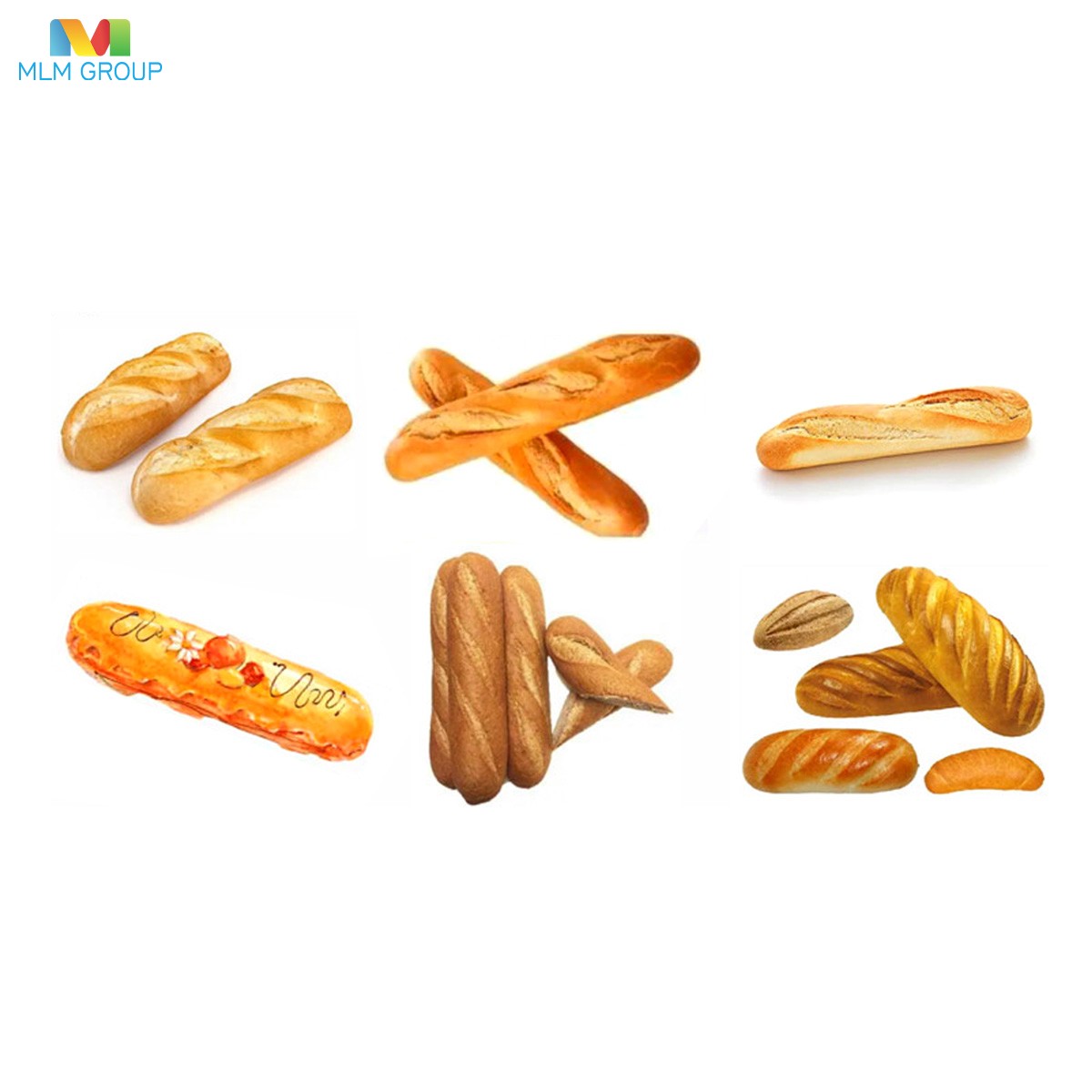 Máquina formadora de baguettes francesas