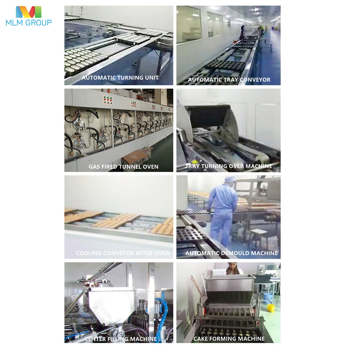 Línea de producción de pasteles totalmente automática