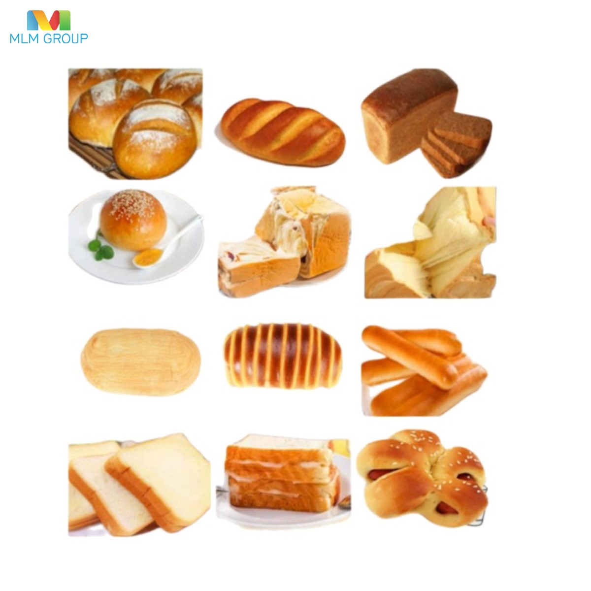 Línea de producción de pan redondo