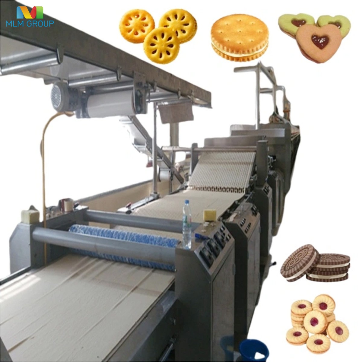 Línea de producción de galletas tipo sándwich