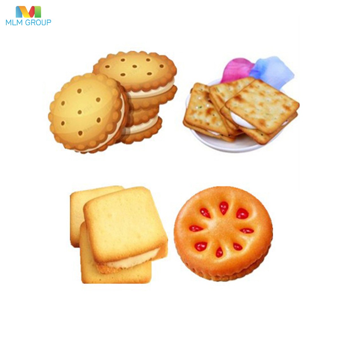 Línea de producción de galletas tipo sándwich