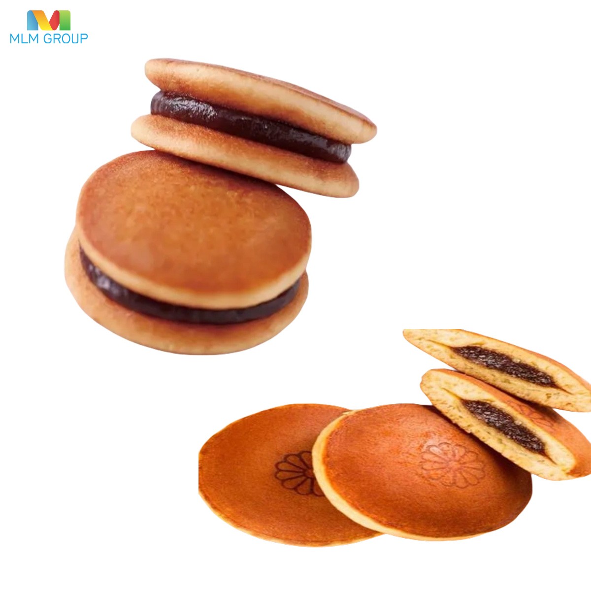 Línea de producción de tortitas tipo sándwich.