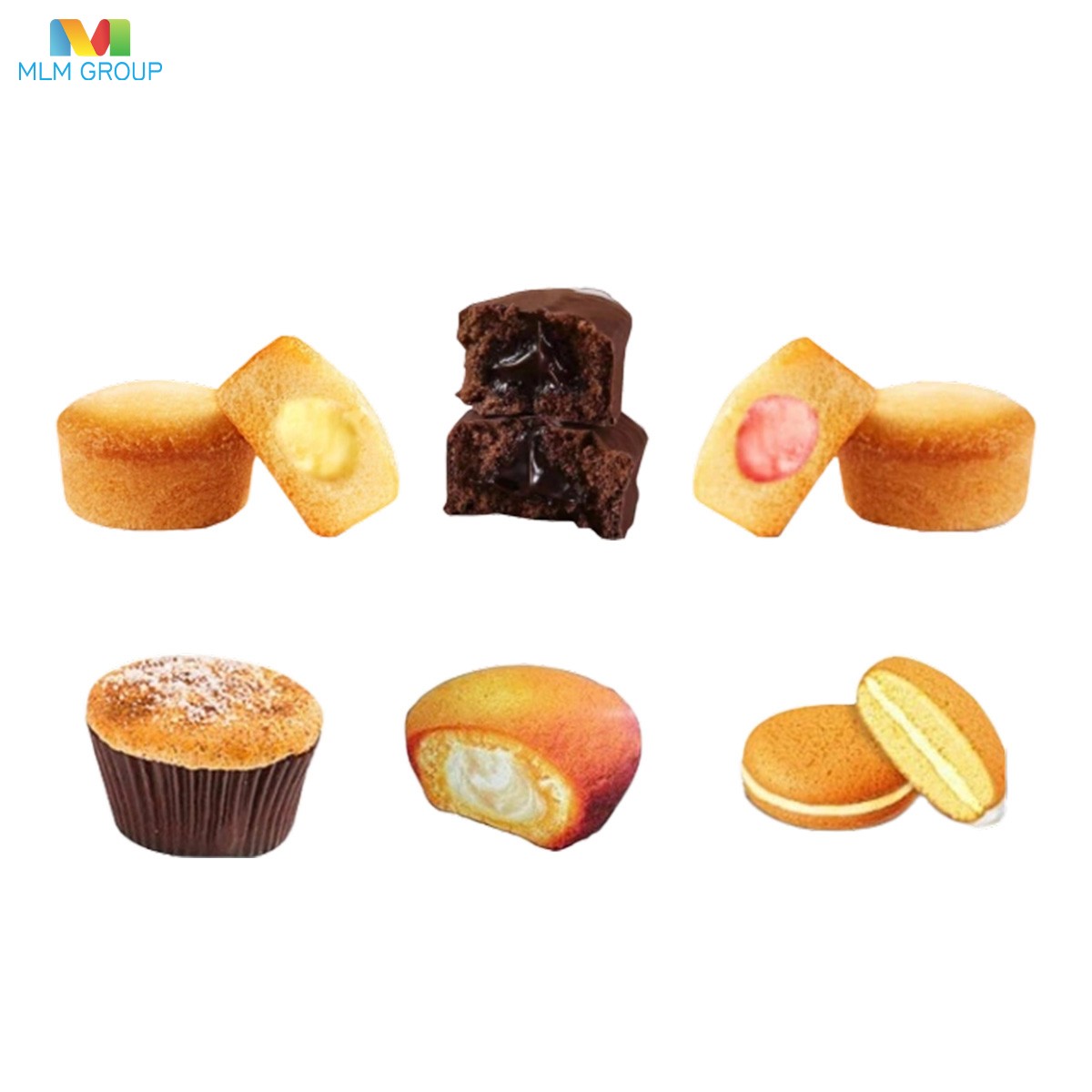 Línea de producción de pasteles semiautomática