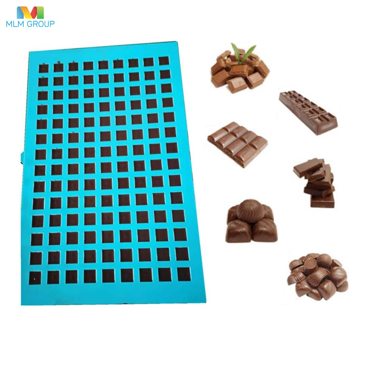 Máquina pequeña para depositar y moldear chocolate